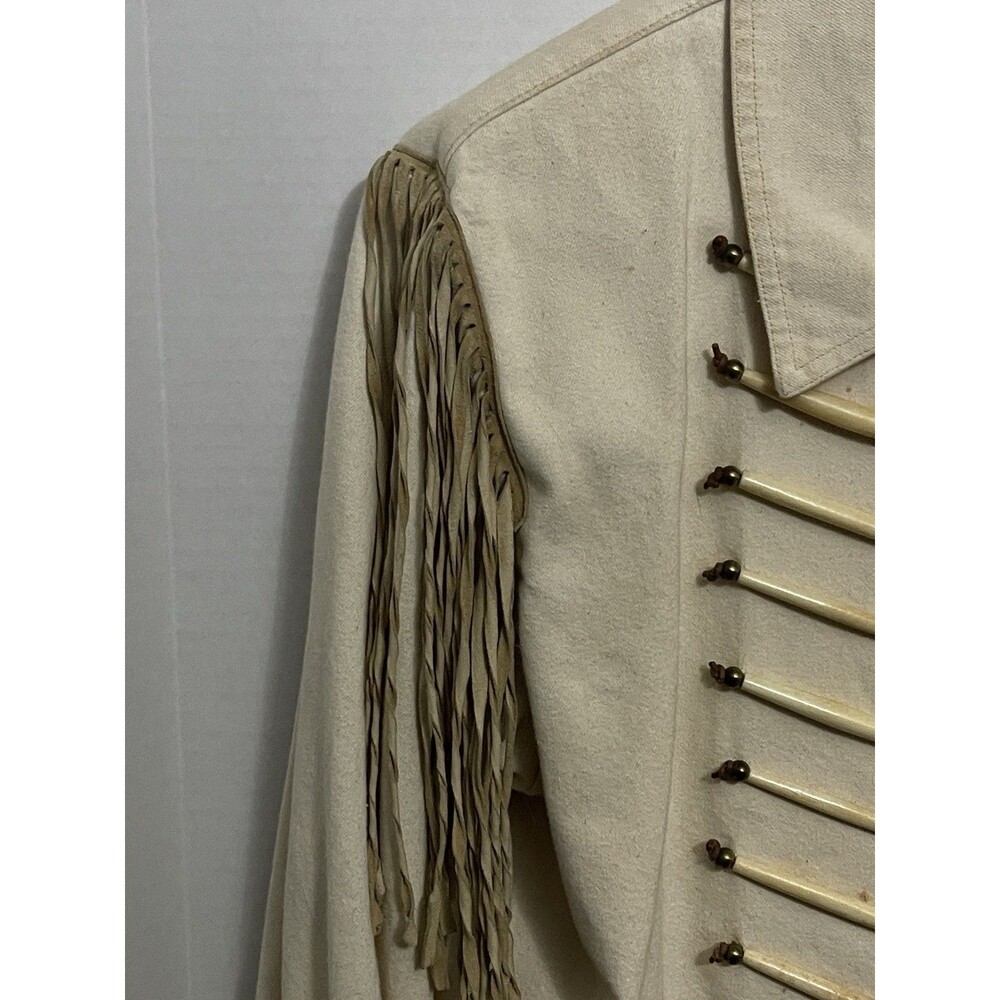 Double D Ranch Western 100 Cotton Bone Detail Fringe Size Medium (Read) - Picture 4 of 7